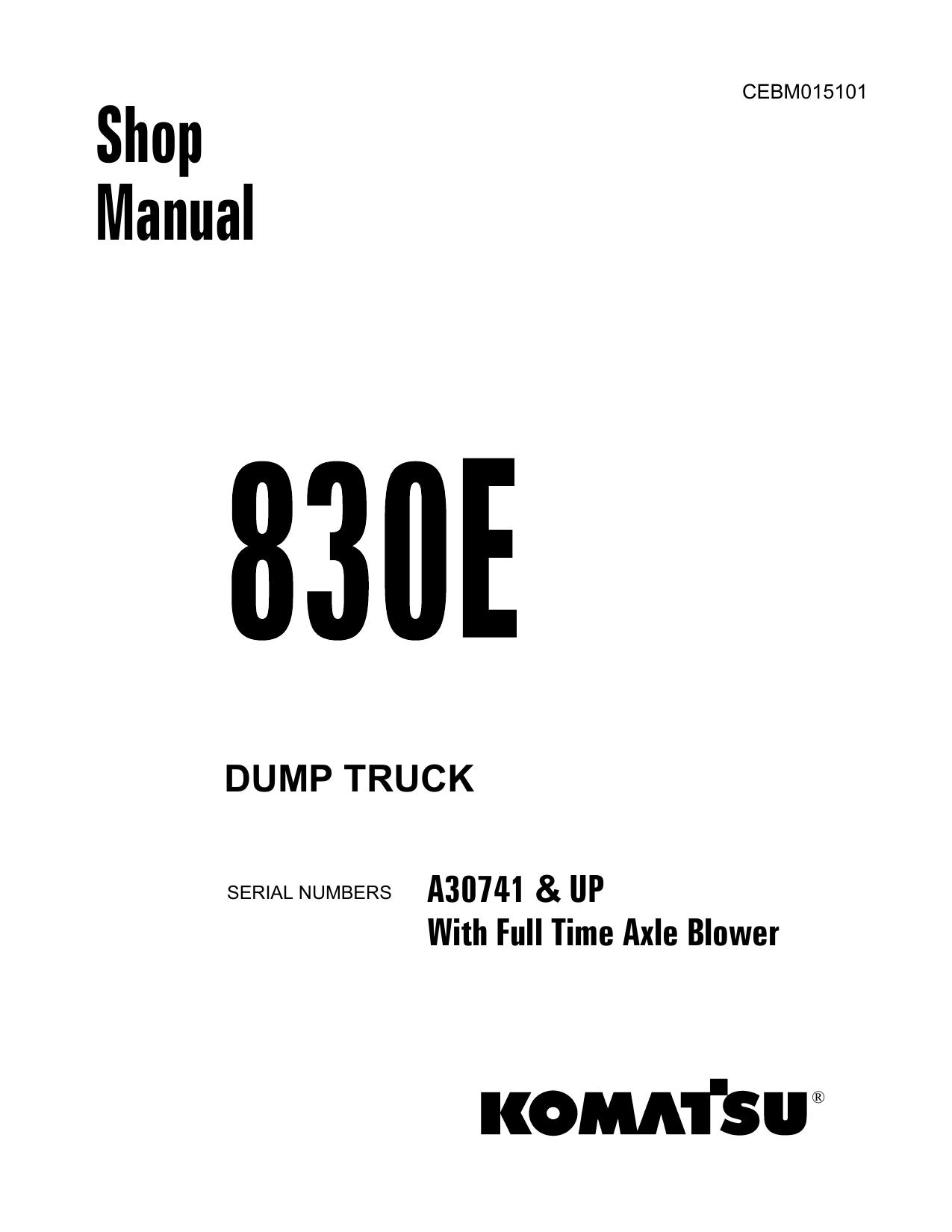 830E Shop Manual SM
